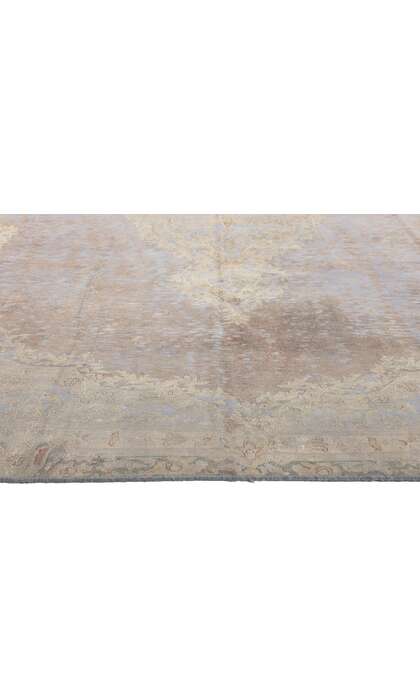 9 x 12 Vintage French Industrial Overdyed Rug 60605