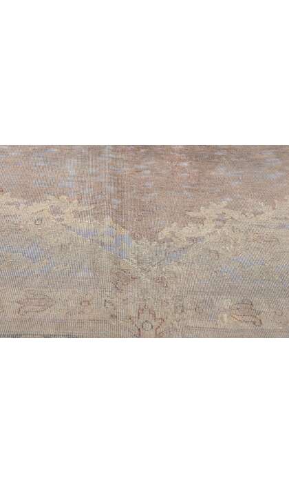 9 x 12 Vintage French Industrial Overdyed Rug 60605