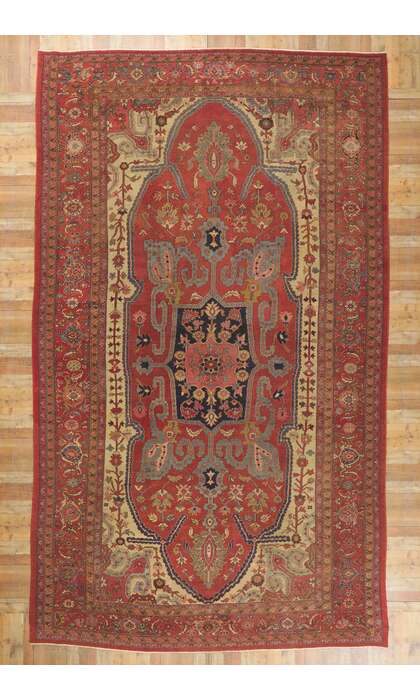 11 x 19 Antique Persian Bakshaish Rug 77359