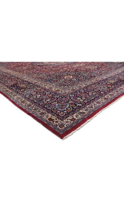 16 x 19 Antique Persian Mashhad Rug 74986