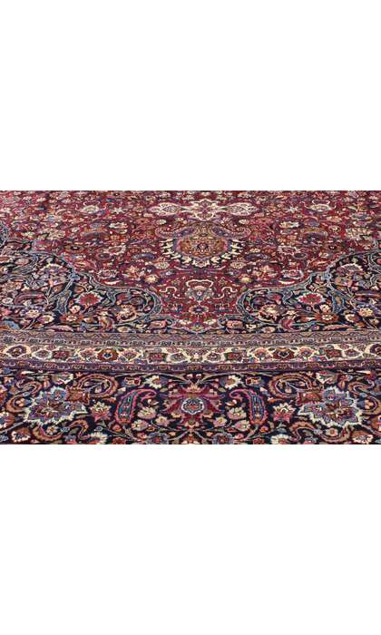 16 x 19 Antique Persian Mashhad Rug 74986