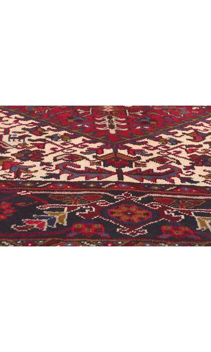 9 x 12 Vintage Persian Heriz Rug 60307