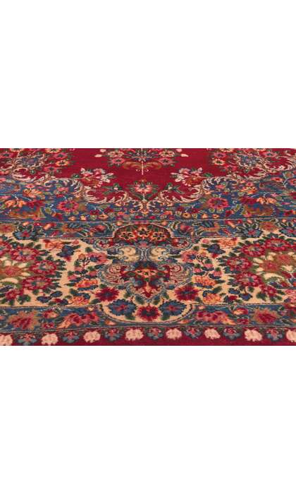 10 x 13 Vintage Persian Kerman Rug 77718