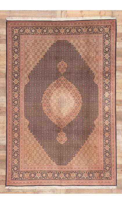 7 x 10 Vintage Persian Tabriz Rug 76981