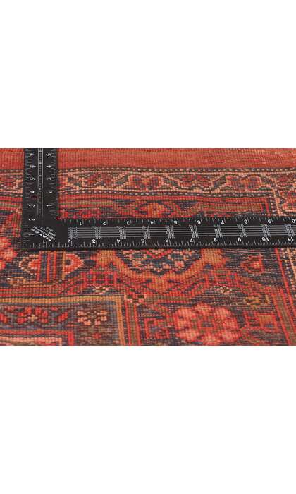 11 x 18 Antique Persian Bijar Triclinium Rug 78659