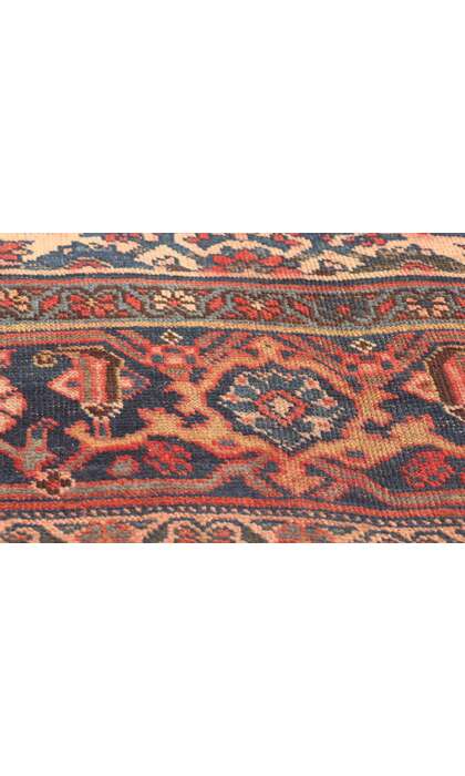 11 x 18 Antique Persian Bijar Triclinium Rug 78659