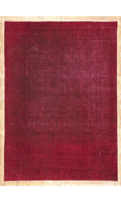 8 x 12 Vintage Red Overdyed Rug 60763