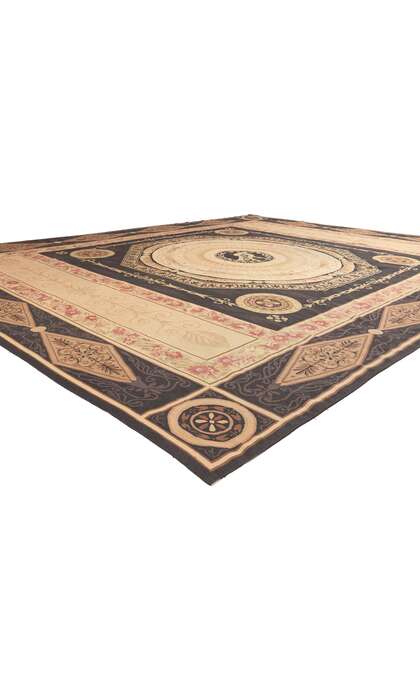 9 x 12 Vintage Chinese Aubusson Rug 78654