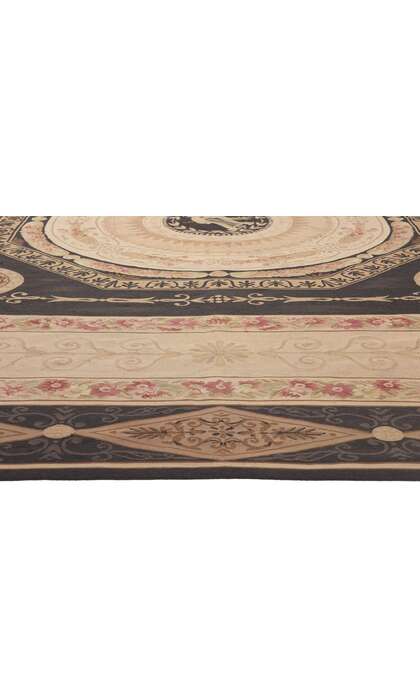 9 x 12 Vintage Chinese Aubusson Rug 78654