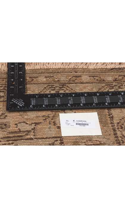 6 x 10 Vintage Brown Persian Hamadan Rug 76186