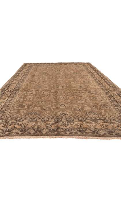 6 x 10 Vintage Brown Persian Hamadan Rug 76186