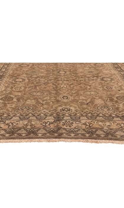 6 x 10 Vintage Brown Persian Hamadan Rug 76186