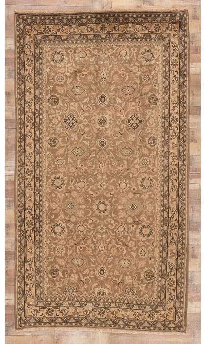 6 x 10 Vintage Brown Persian Hamadan Rug 76186