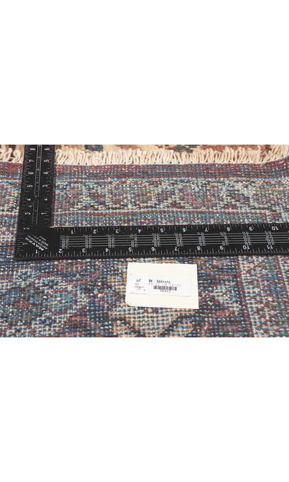 9 x 13 Vintage Brown Persian Mahal Rug 76313