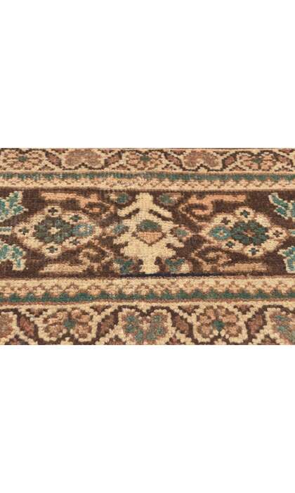 9 x 13 Vintage Brown Persian Mahal Rug 76313