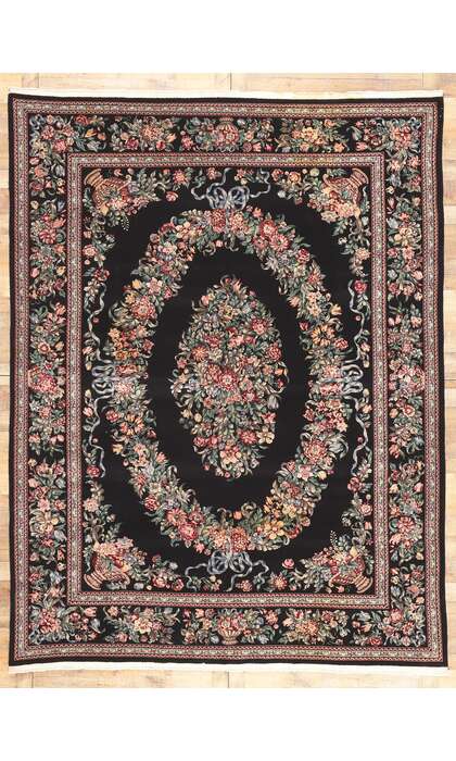 9 x 12 Vintage Chinese Aubusson Rug 76664