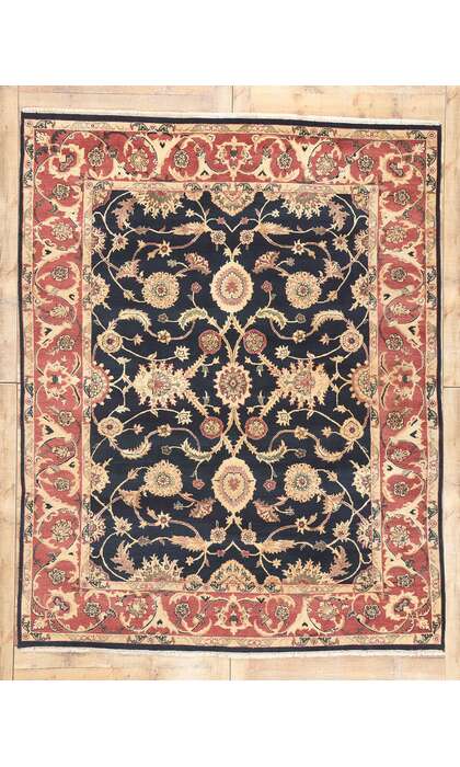 8 x 10 Vintage Indian Rug 78649