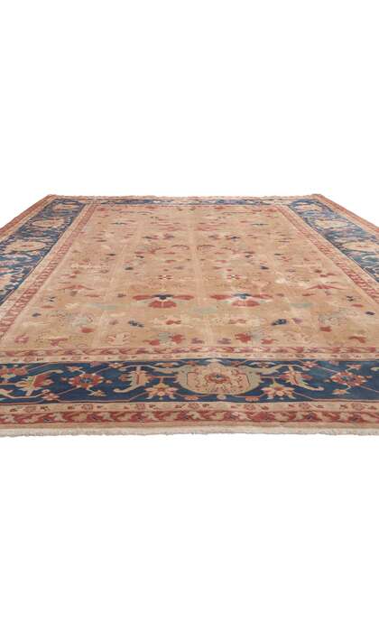 9 x 13 Vintage Turkish Oushak Rug 74185
