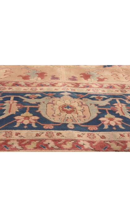 9 x 13 Vintage Turkish Oushak Rug 74185