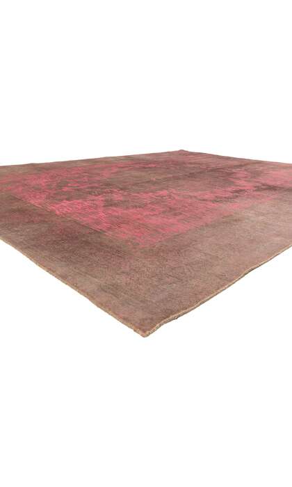 10 x 12 Vintage Hot Pink Overdyed Rug 60723