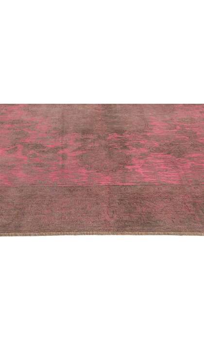 10 x 12 Vintage Hot Pink Overdyed Rug 60723