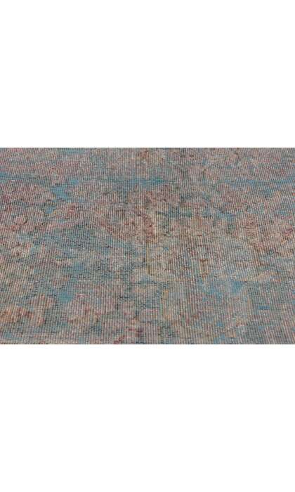 10 x 13 Vintage Industrial Bohemian Overdyed Rug  60612