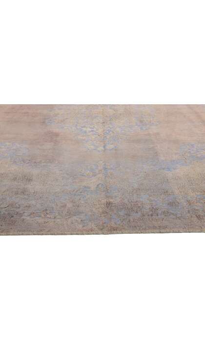 10 x 13 Vintage Turkish Pastel Overdyed Rug 60768