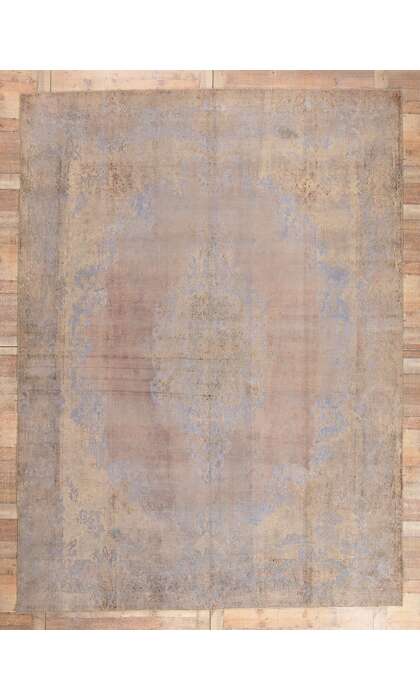10 x 13 Vintage Turkish Pastel Overdyed Rug 60768