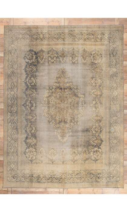 9 x 13 Vintage Industrial Chic Turkish Rug 60762