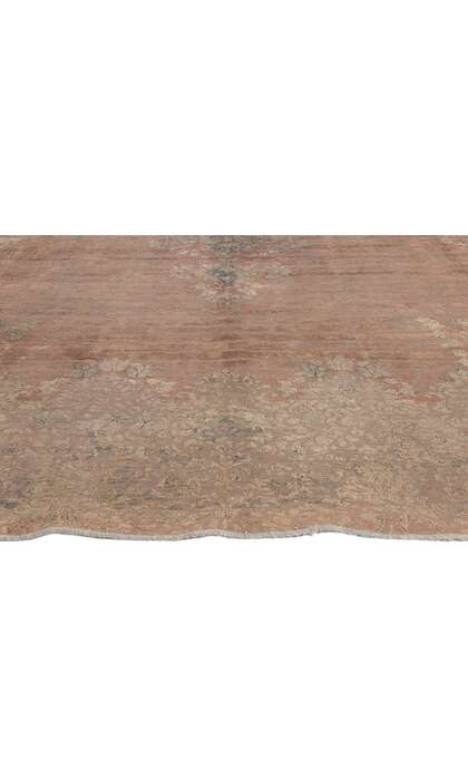 9 x 14 Vintage Turkish Neutral Overdyed Rug 60619
