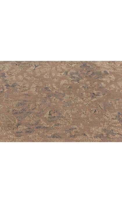 9 x 14 Vintage Turkish Neutral Overdyed Rug 60619