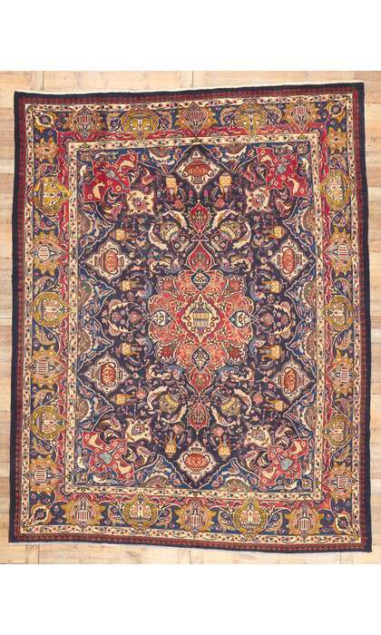 10 x 12 Vintage Persian Mashhad Rug 75520