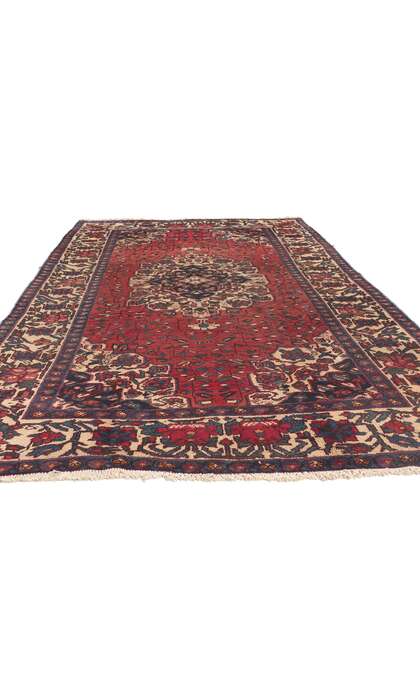 5 x 10 Vintage Persian Mahal Rug 74581