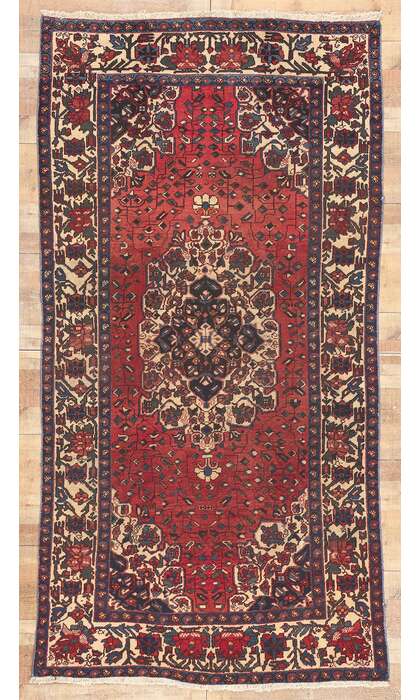 5 x 10 Vintage Persian Mahal Rug 74581