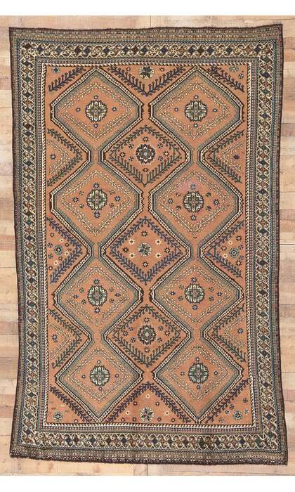 6 x 10 Vintage Persian Shiraz Rug 75926