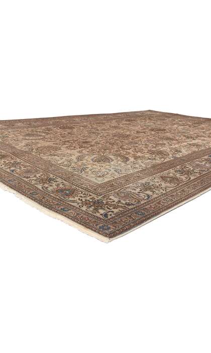 8 x 12 Vintage Persian Tabriz Rug Earth-Tone Colors 76734