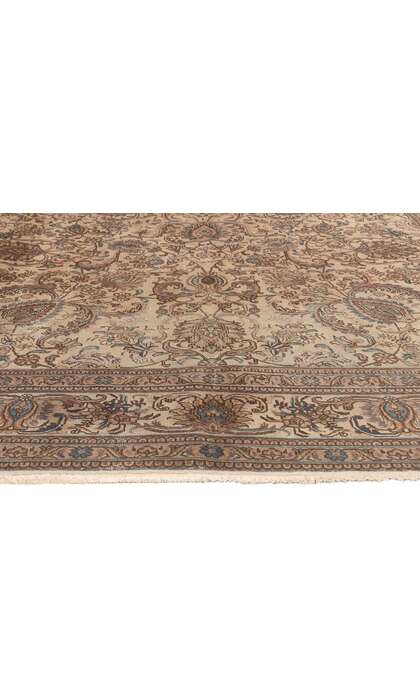 8 x 12 Vintage Persian Tabriz Rug Earth-Tone Colors 76734