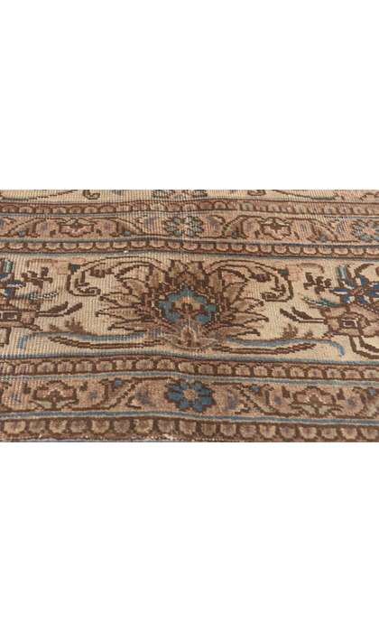 8 x 12 Vintage Persian Tabriz Rug Earth-Tone Colors 76734