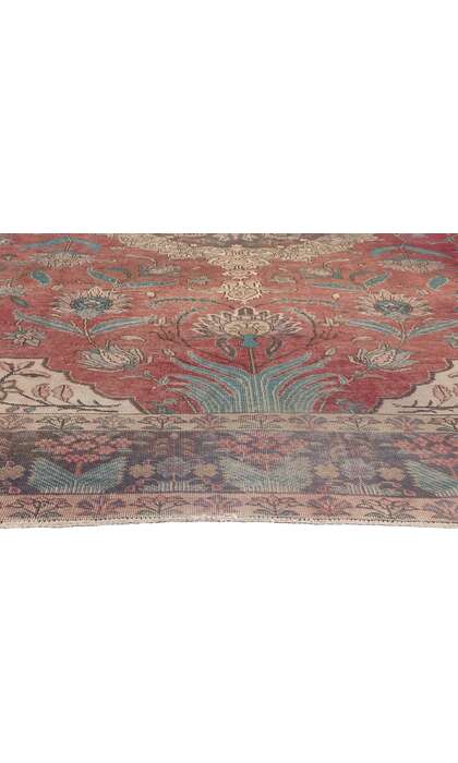 9 x 11 Vintage Persian Tabriz Rug 75544