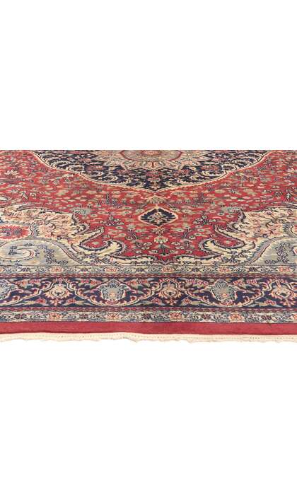8 x 11 Vintage Indian Tabriz Rug 74404