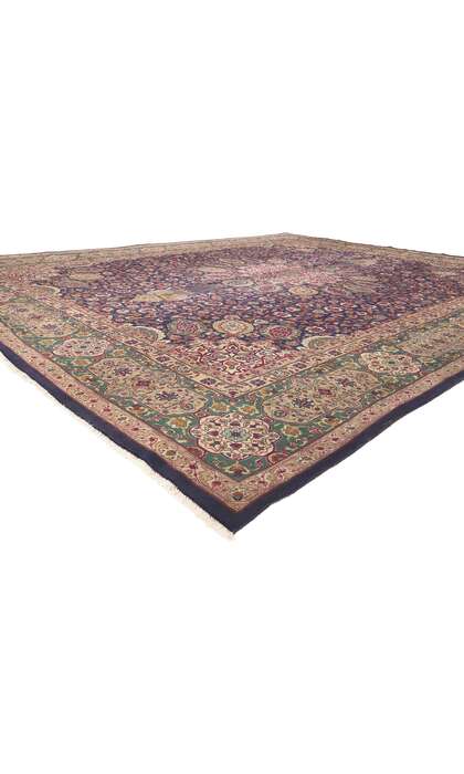 10 x 13 Vintage Persian Tabriz Rug 60714