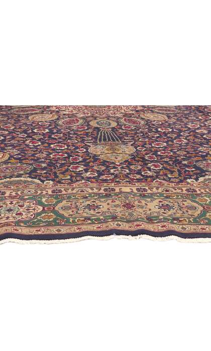 10 x 13 Vintage Persian Tabriz Rug 60714