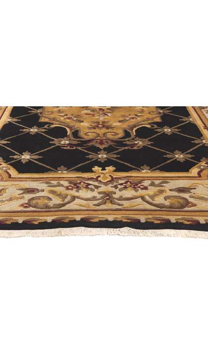 6 x 9 Vintage Tibetan Rug Nepalese Savonnerie 78648