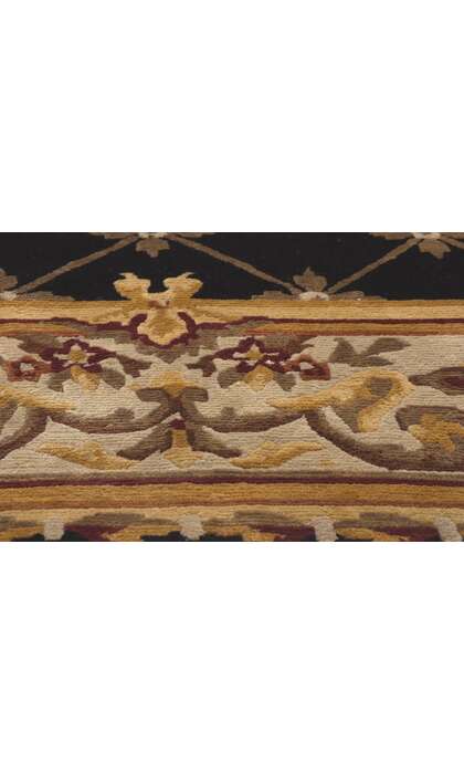 6 x 9 Vintage Tibetan Rug Nepalese Savonnerie 78648