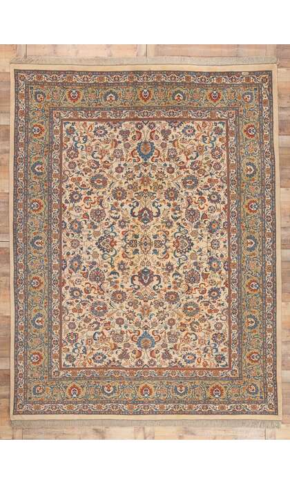 9 x 12 Vintage Indian Tabriz Rug 70265