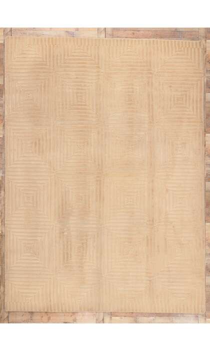 9 x 11 Vintage Tibetan High-Low Rug 77307