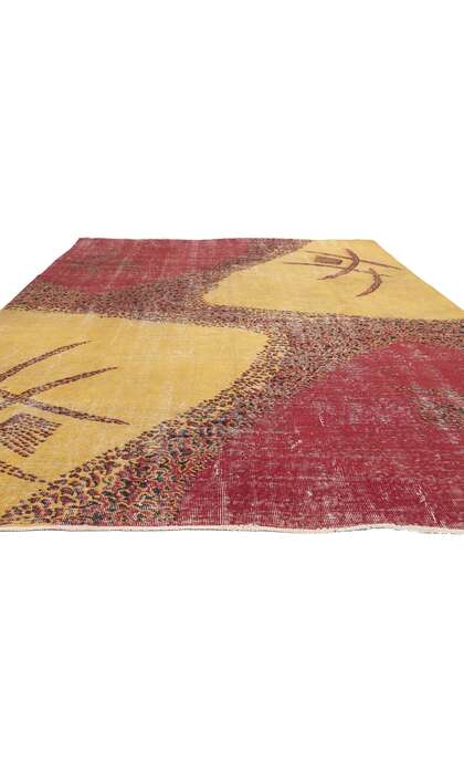 7 x 10 Zeki Muren Vintage Turkish Sivas Rug 52015