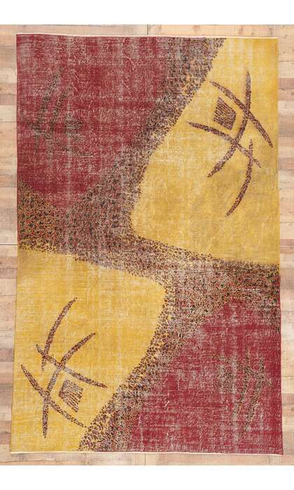 7 x 10 Zeki Muren Vintage Turkish Sivas Rug 52015