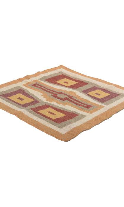 2 x 2 Antique Teec Nos Pos Navajo Rug 78662