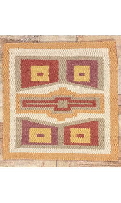 2 x 2 Antique Teec Nos Pos Navajo Rug 78662